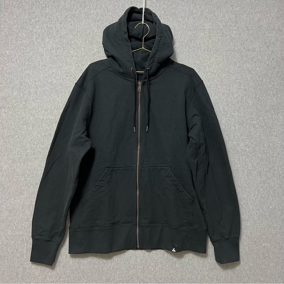 American Giant Men's Full Zip Heavyweight Hoodie Jacket Size XL Black - Picture 3 of 10